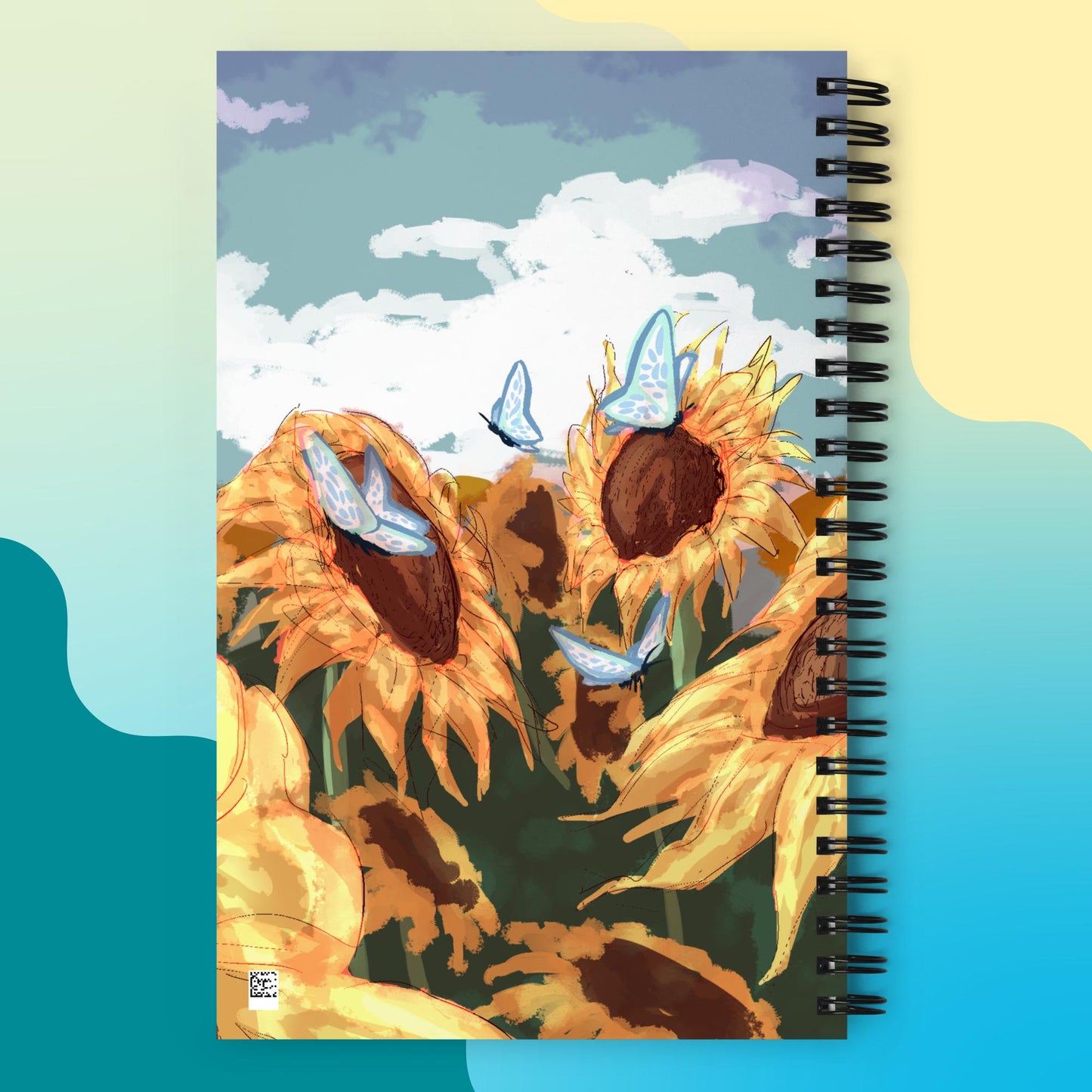 Sunflower Spiral notebook