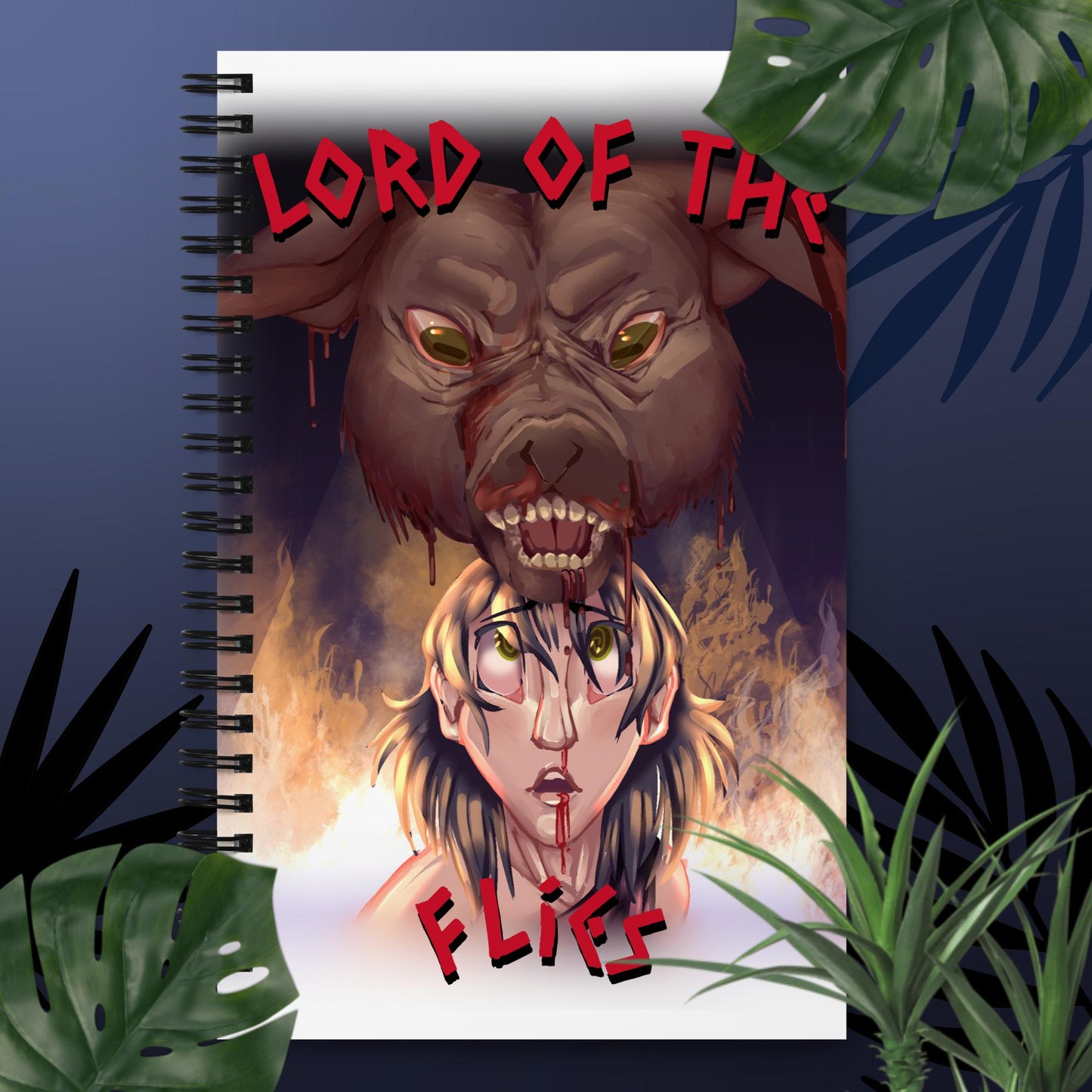 Lord of the Flies Spiral notebook