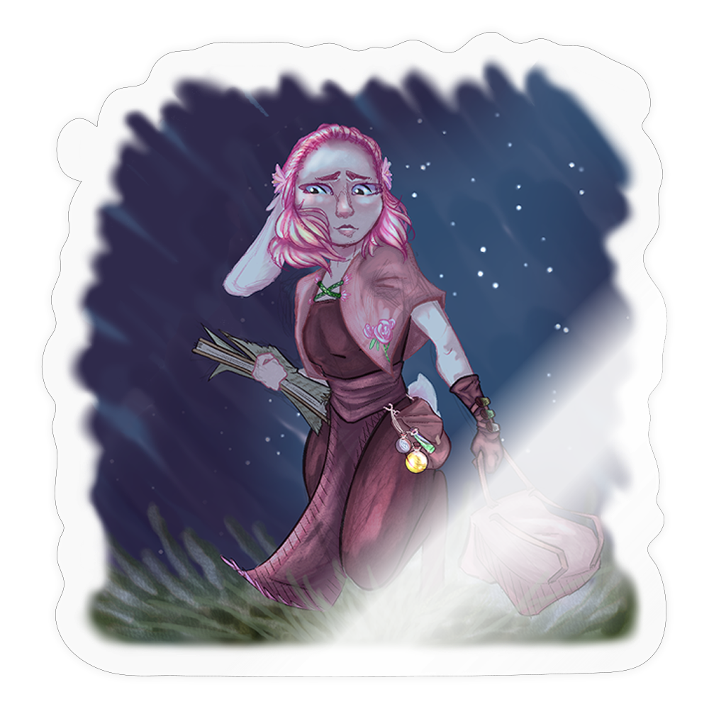 Lone Adventurer Sticker - transparent glossy