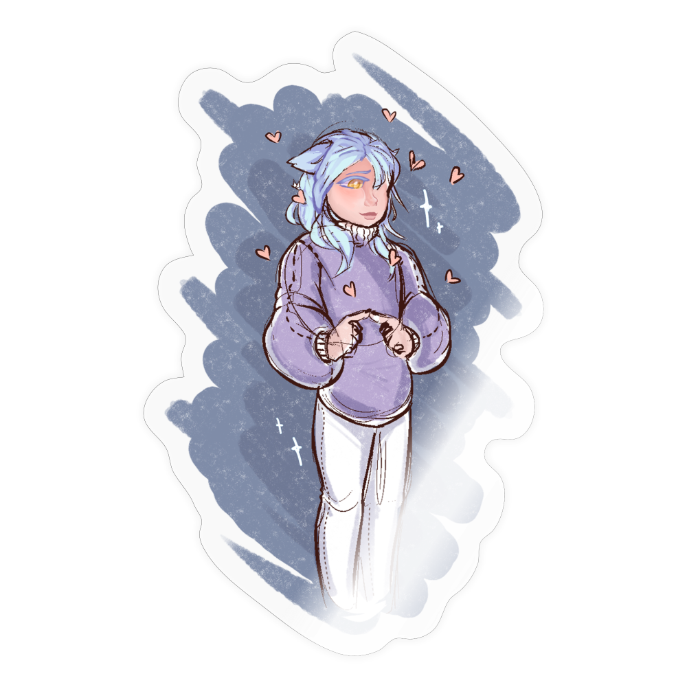 Yuuto Fanart Sticker - transparent glossy