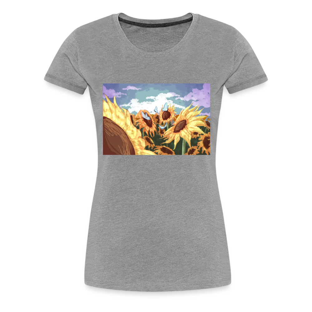 Sunflower Women’s Premium T-Shirt - heather gray