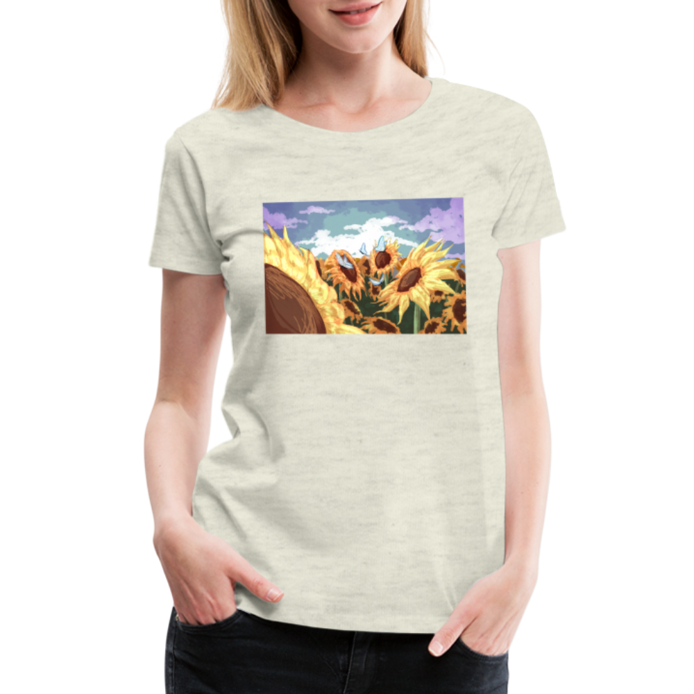 Sunflower Women’s Premium T-Shirt - heather oatmeal