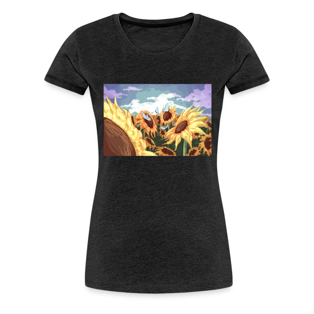 Sunflower Women’s Premium T-Shirt - charcoal grey