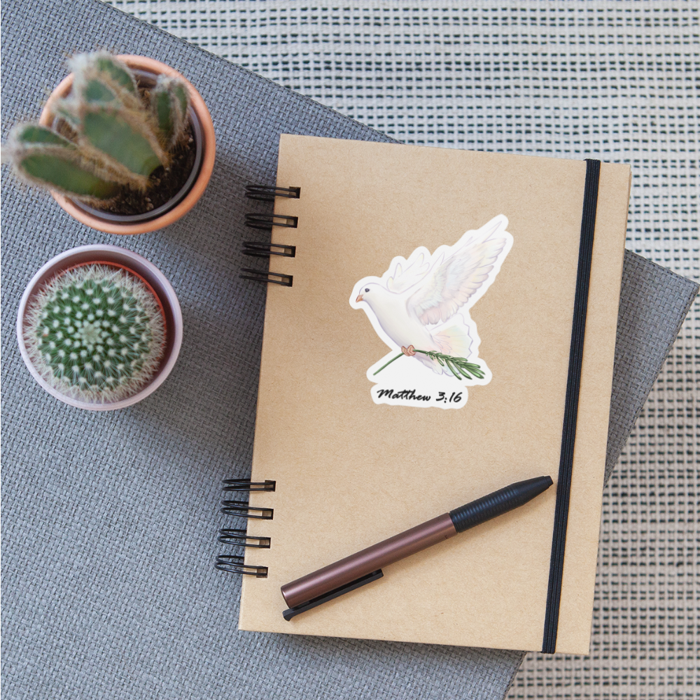 Dove Sticker - white matte