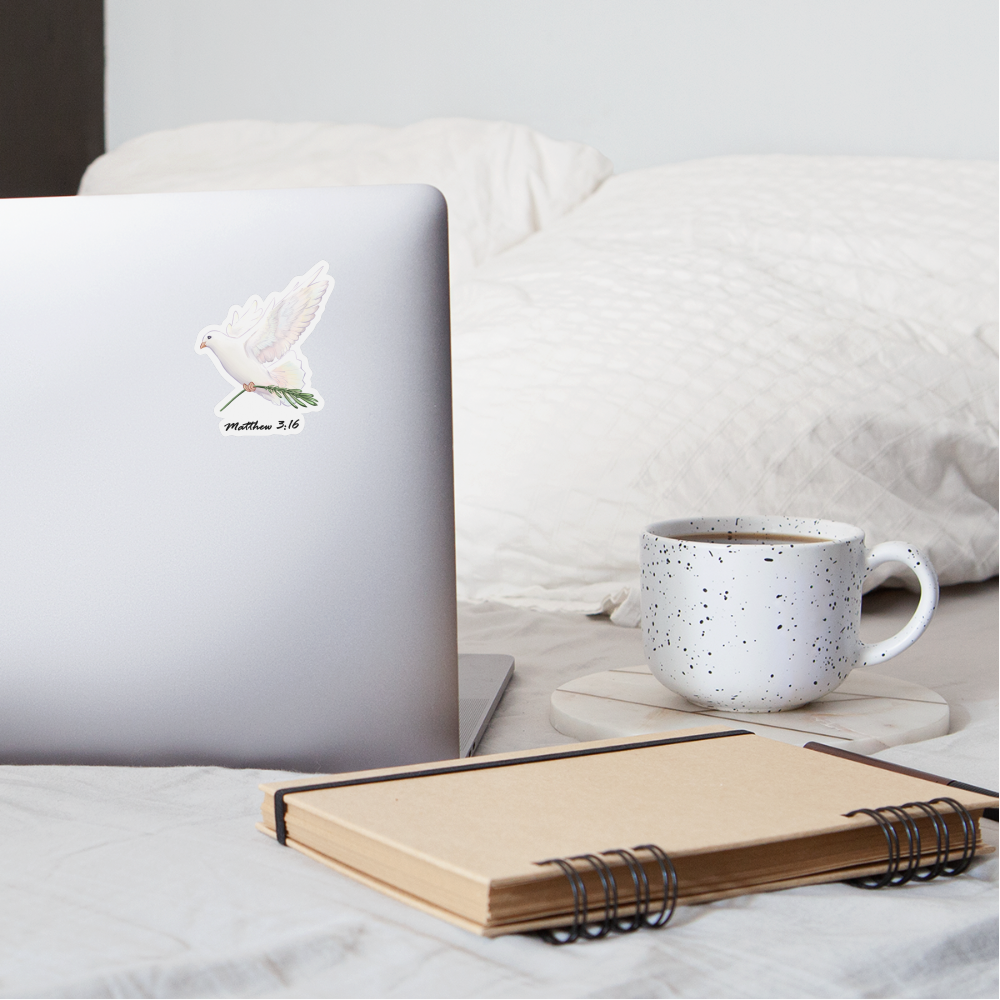 Dove Sticker - white matte