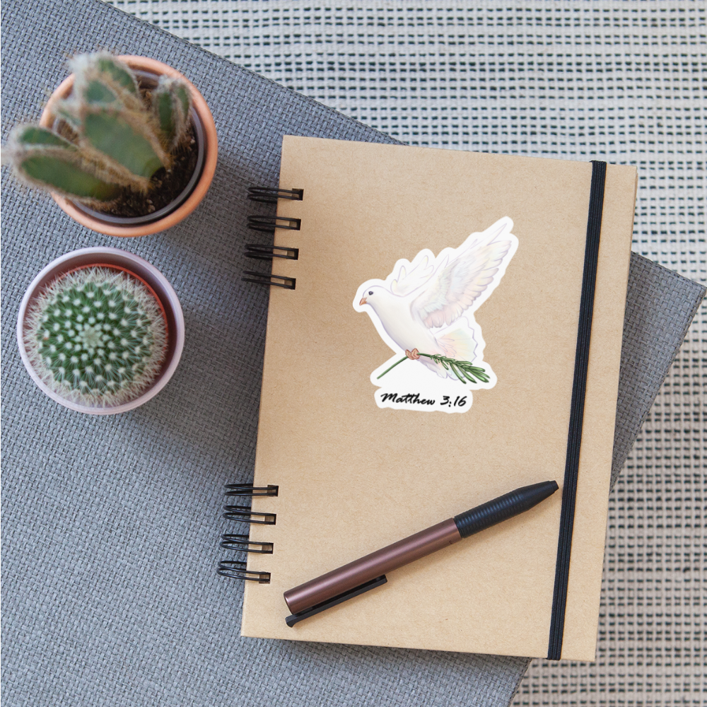 Dove Sticker - white glossy